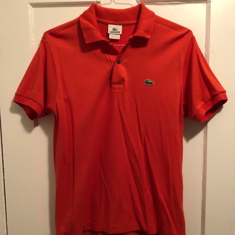 Lacoste Polo - Orange - Men's Size 3 (Small)